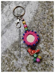 Gulaabo Mirror Bagcharm-(2)