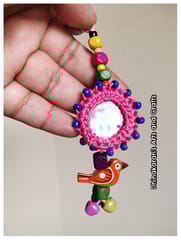 Gulaabo Mirror Bagcharm-(2)