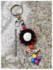 Gulaabo Mirror Bagcharm-(3)