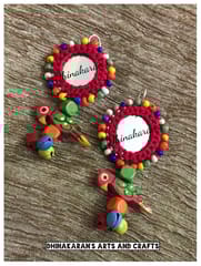 Gulaabo Mirror Earrings-(44)