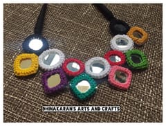 Dazzling Mirrors Banjara Kutchwork Neckpiece-(1)