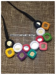 Dazzling Mirrors Banjara Kutchwork Neckpiece-(1)