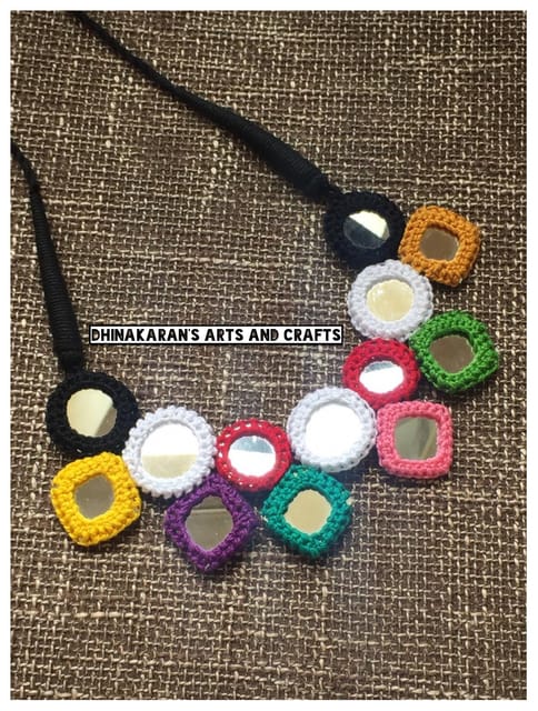 Dazzling Mirrors Banjara Kutchwork Neckpiece-(1)