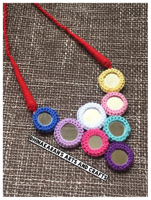Dazzling Mirrors Banjara Kutchwork Neckpiece-(2)