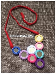 Dazzling Mirrors Banjara Kutchwork Neckpiece-(2)