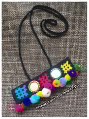 Checkers Banjara Kutchwork Neckpiece