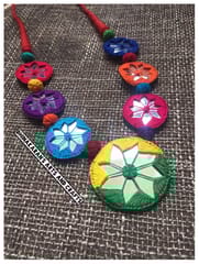 Gulmohar Banjara Kutchwork Neckpiece