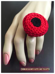 Polka Crochet Finger Ring-(1)