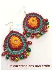 Tropical Crochet Earrings