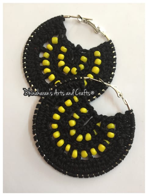 Lemony Crochet Hoops
