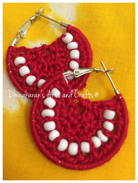 Valentine Crochet Hoops