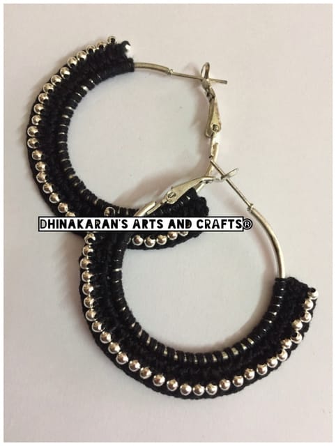 Black Beauty Crochet Hoops