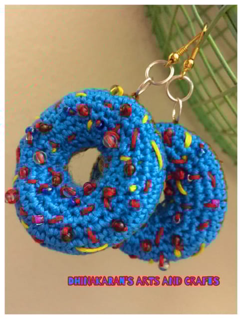 Doughnut Crochet Earrings