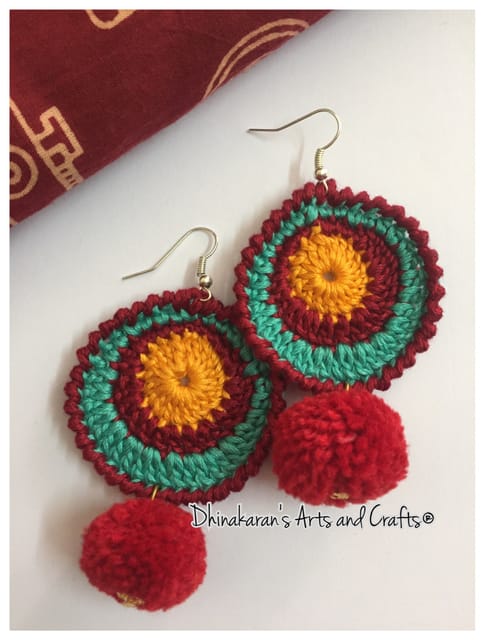 Gulaab Crochet Earrings