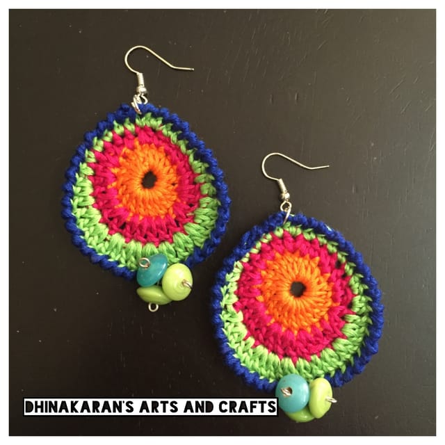 Raindrop Crochet Earrings