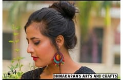 Tropical Crochet Earrings