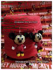 Mickey Mouse Crochet Earrings