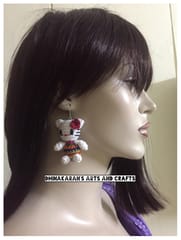 Kitty Crochet Earrings