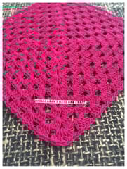 Crochet Patch-DARK PINK