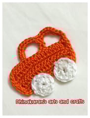 Crochet Car Patch-ORANGE