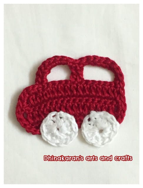Crochet Car Patch-RED