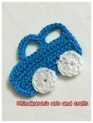 Crochet Car Patch-SKY BLUE