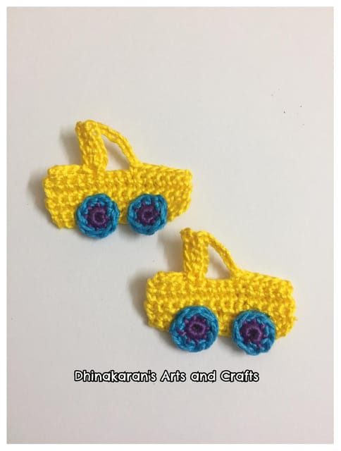Crochet Car Patch-YELLOW