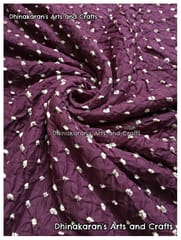 WINE Bandhani Fabric