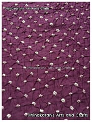 WINE Bandhani Fabric
