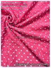 PINK Bandhani Fabric
