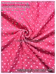 PINK Bandhani Fabric