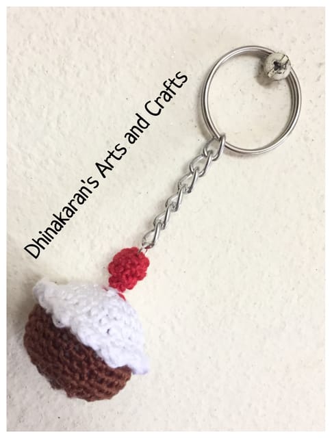 CupCake Crochet Keychain