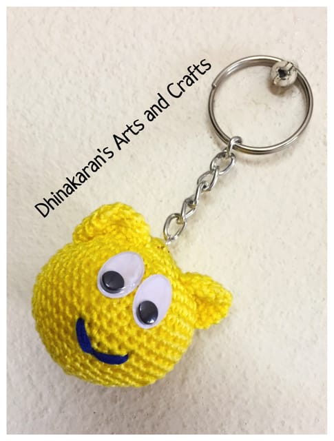 Teddy Crochet Keychain