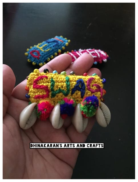 SWAG Crochet Brooch Pin