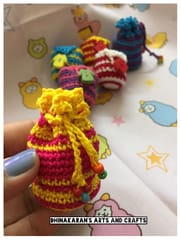 Mini Crochet Potli-(2)