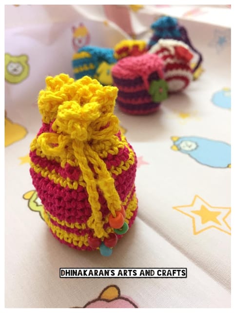 Mini Crochet Potli-(2)