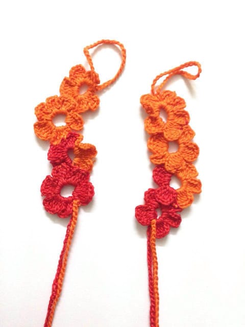 Floral Crochet Bareefeet Sandals