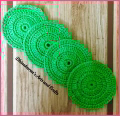 Crochet Coasters-GREEN