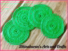 Crochet Coasters-GREEN