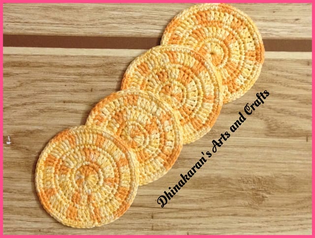 Crochet Coasters-MARIGOLD