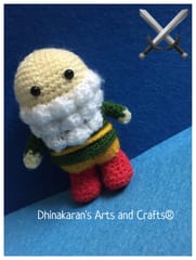 BAHUBALI KATTAPPA Crochet Soft Toy
