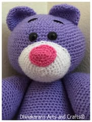 PURPLE BUNNY Crochet Soft Toy