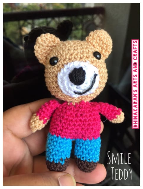 Smile Teddy Crochet Soft Toy