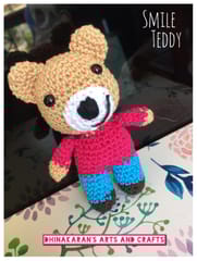 Smile Teddy Crochet Soft Toy