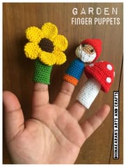 GARDEN THEME Crochet Finger Puppets