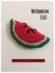 Crochet Watermelon Slice