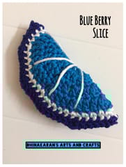 Crochet Blueberry Slice