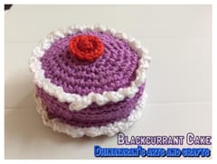 Blackcurrant Crochet Cake