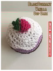 Black Currant Vanilla Crochet Cake
