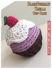 Black Currant Vanilla Crochet Cake